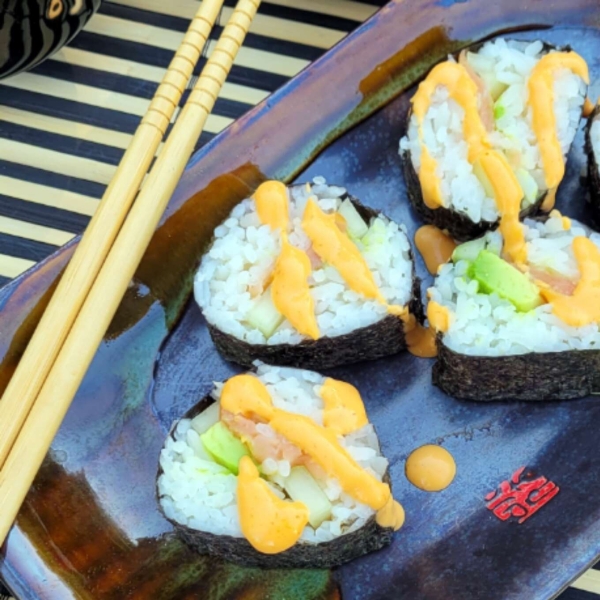 Smoked Salmon Sushi Roll