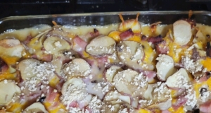 Slow Cooker Scalloped Potatoes with Ham