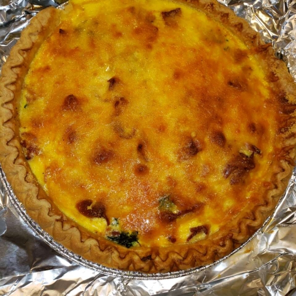 Spinach and Bacon Quiche