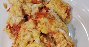 Fresh Tomato Parmesan Scramble