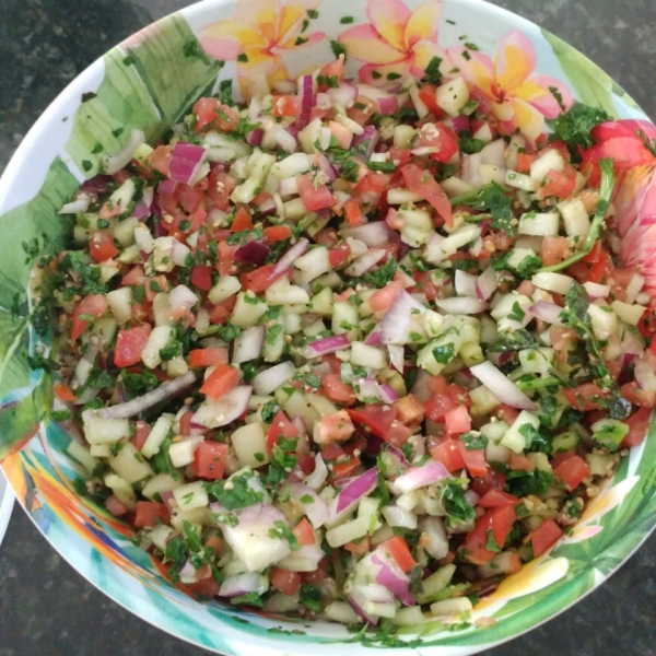 Amazing Cucumber Basil Salad