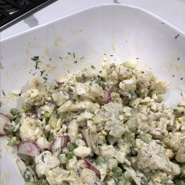 Healthy Cauliflower and Edamame Salad