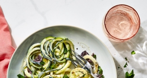Zucchini Noodle Salad with Buttermilk Dressing