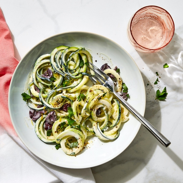 Zucchini Noodle Salad with Buttermilk Dressing