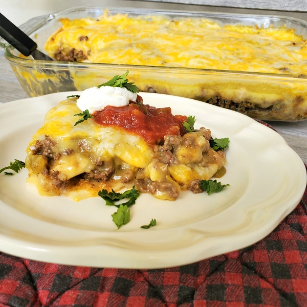 Ground Beef Green Chili Casserole