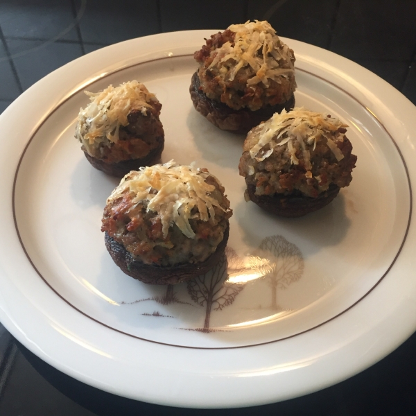 Easy Sausage Stuffed Mushrooms