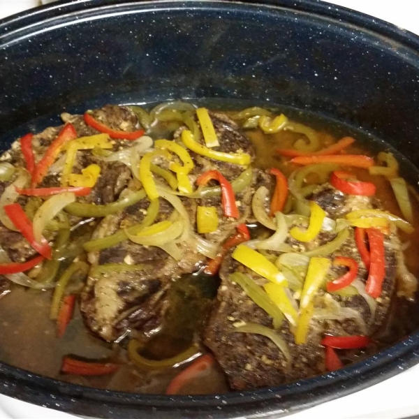 Succulent Ribeye and Peppers