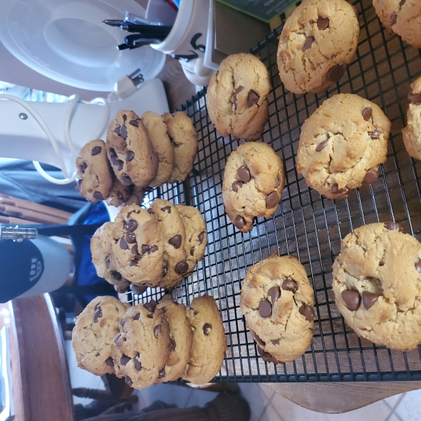 Chewy Peanut Butter Chocolate Chip Cookies