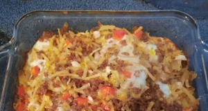 Sausage Hash Brown Breakfast Casserole