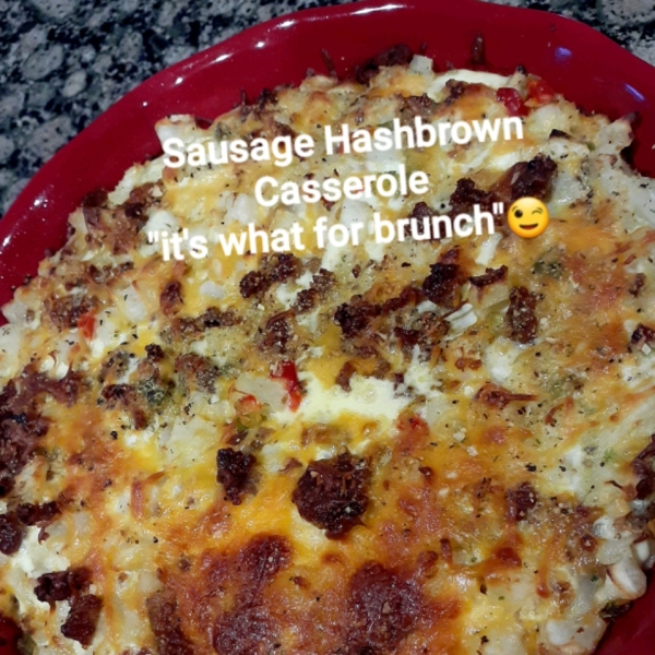 Sausage Hash Brown Breakfast Casserole