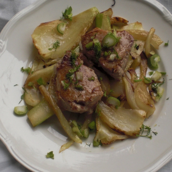 Pan-Fried Fennel