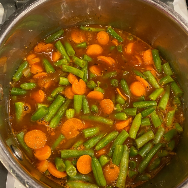 Egyptian Green Beans with Carrots