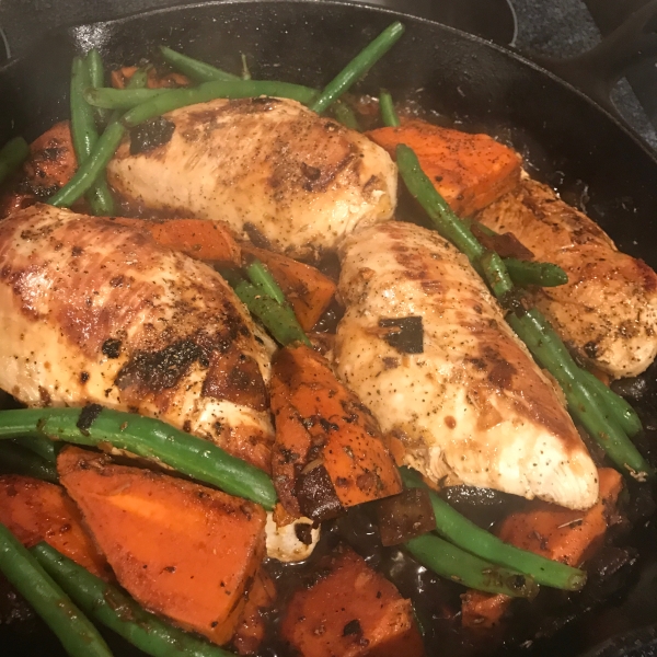 Golden Chicken and Autumn Vegetables