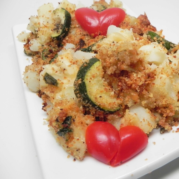 Diced Potato Casserole with Vegetables