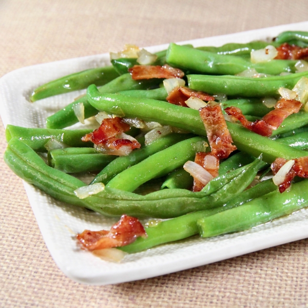 Grandma's Green Beans with Bacon Vinaigrette