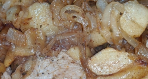 Autumn Apple Onion Pork Chops