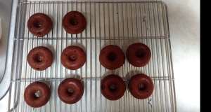 Baked Chocolate-Coffee Donuts