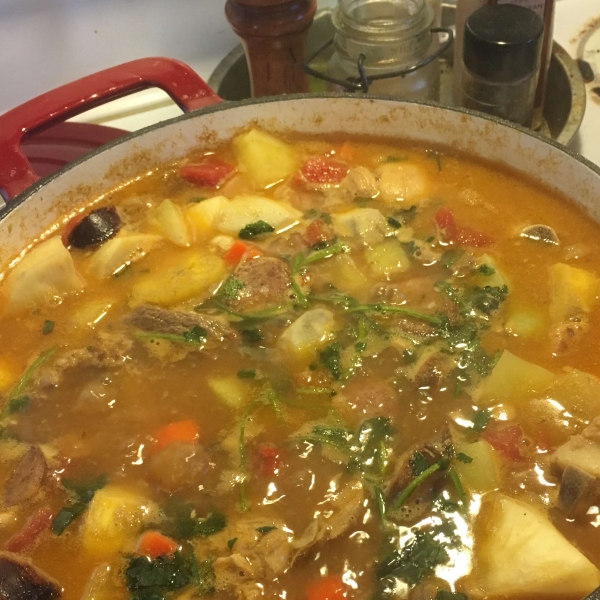 True Dominican Sancocho (Meat and Vegetable Stew)