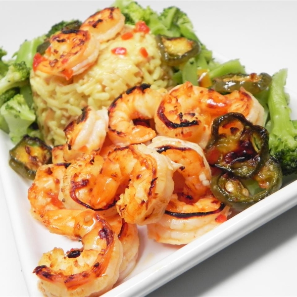 Marinated Broiled Easy Peel Shrimp