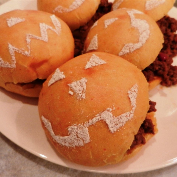 Pumpkin Sandwich Rolls