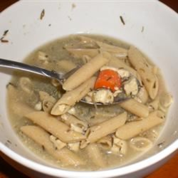 Rosemary Chicken Noodle Soup