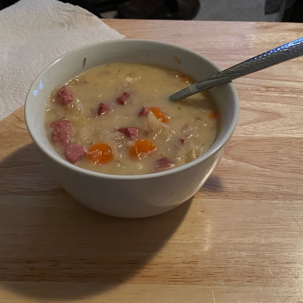 Slow Cooker Sauerkraut Soup