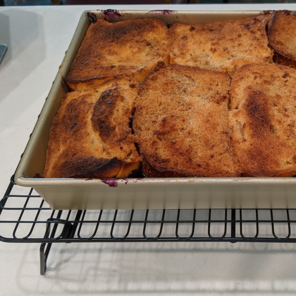 The Best Blueberry Bread Pudding