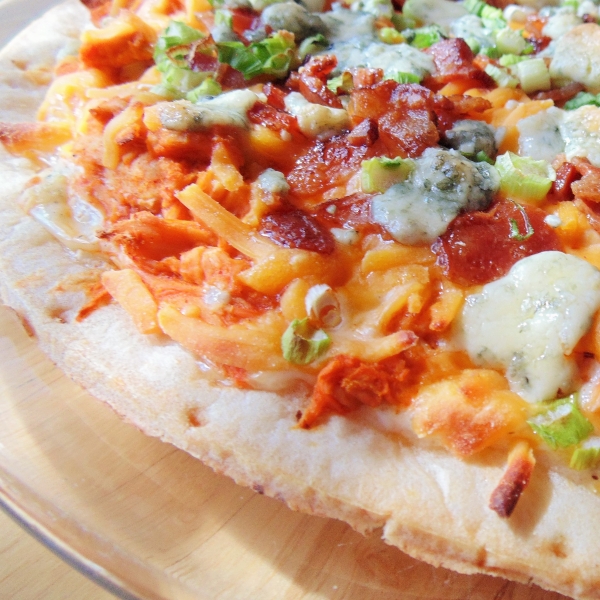 Bacon Buffalo Chicken Pizza