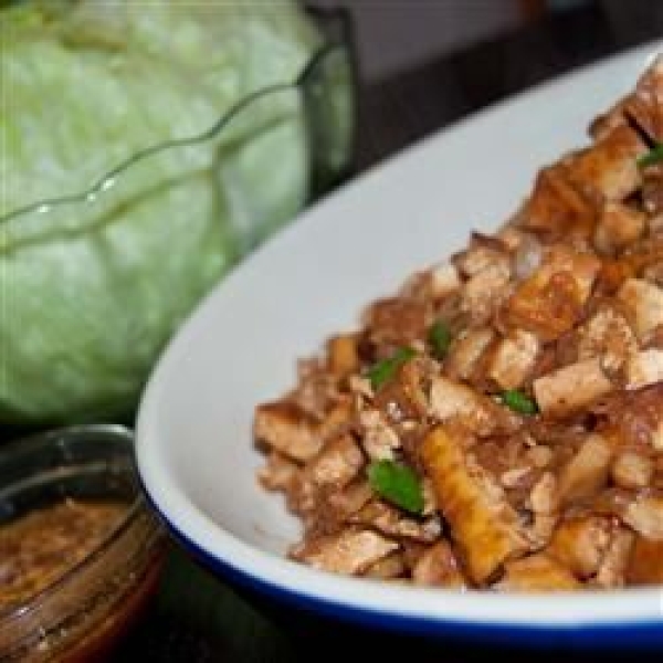 Vegetarian Tofu Lettuce Wraps