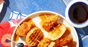 Air Fryer Chicken and Waffle Kabobs
