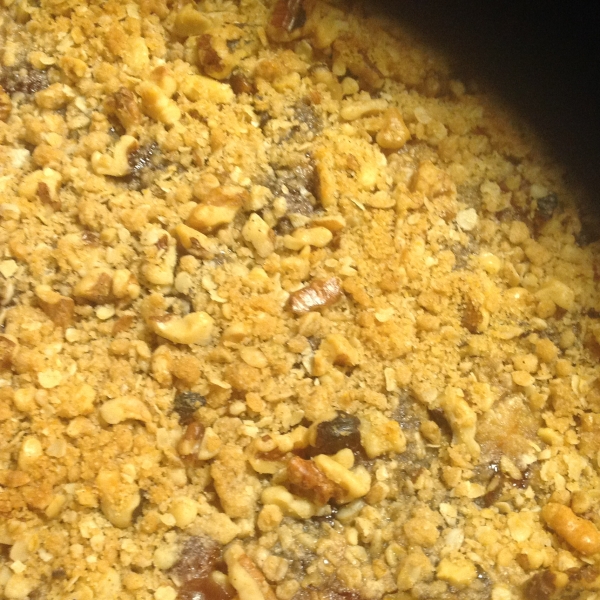 Rhubarb Cherry Crisp