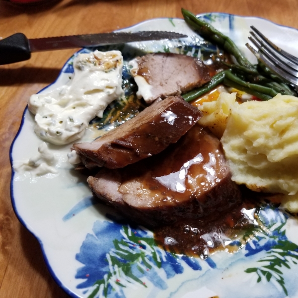 Pork Tenderloin with Mustard Sauce