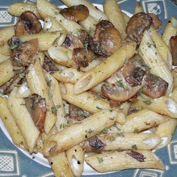 Penne with Sausage and Portobello Mushrooms