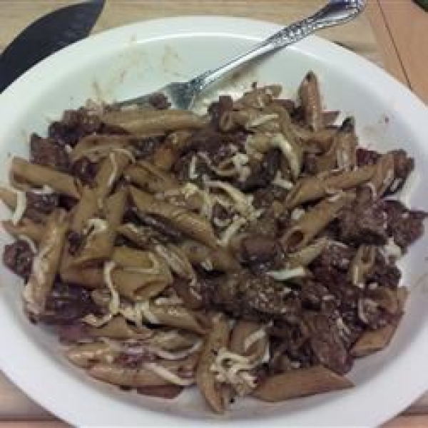 Penne with Sausage and Portobello Mushrooms