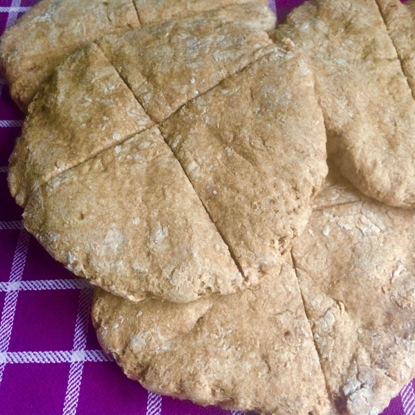 Whole Wheat Molasses Flat Bread