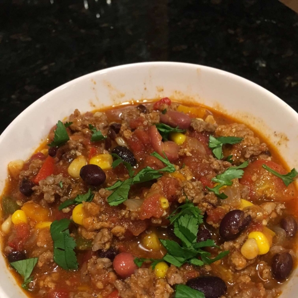 Ground Beef Chili with Beans