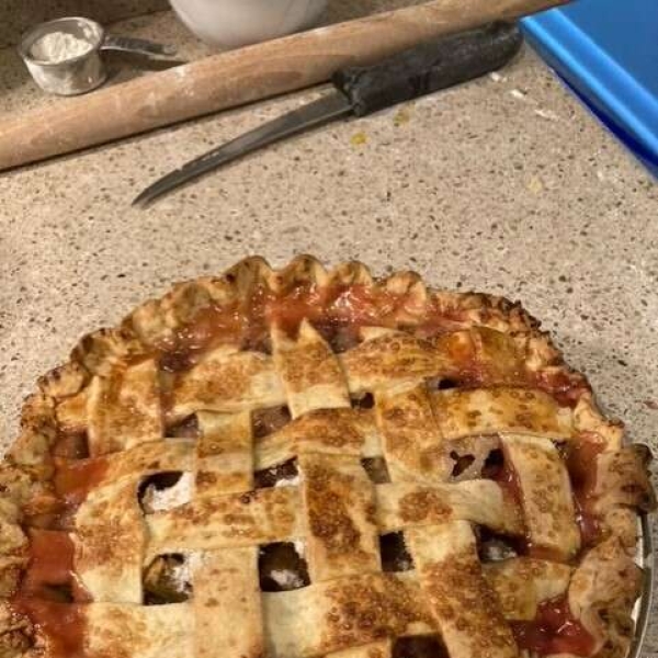Fresh Rhubarb Pie