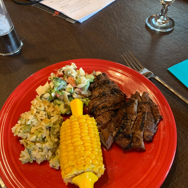 Grilled Coffee and Cola Skirt Steak