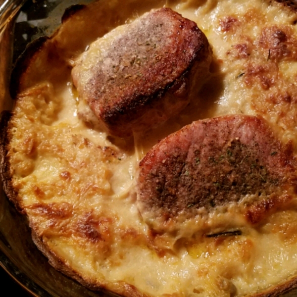 Creamy Potato Pork Chop Bake