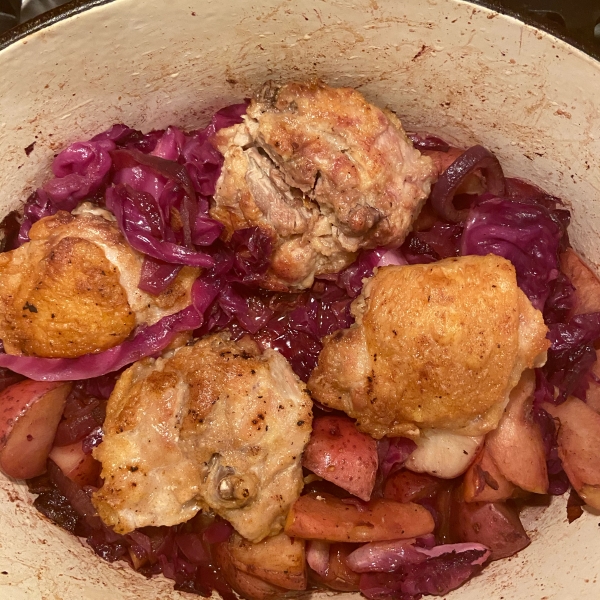 Oktoberfest Chicken and Red Cabbage