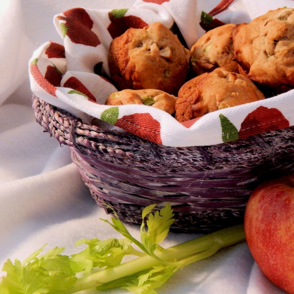 Light Apple Stuffing Muffins