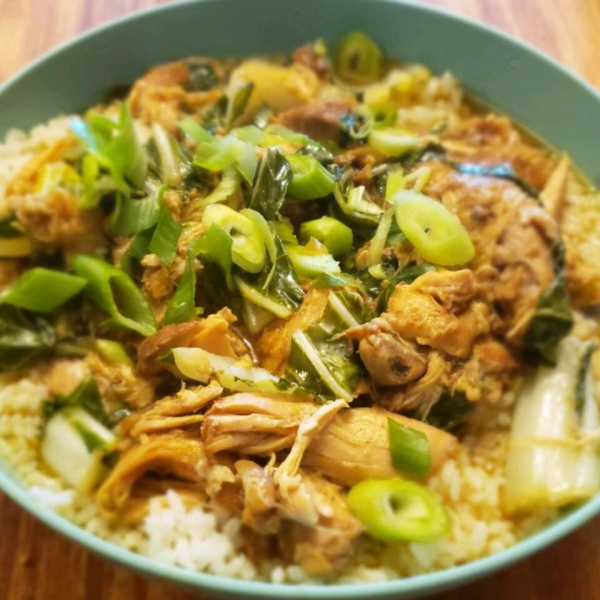 Slow Cooker Adobo Chicken with Bok Choy