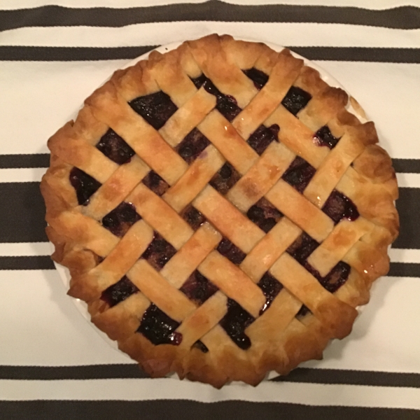 Old-Fashioned Blueberry Custard Pie