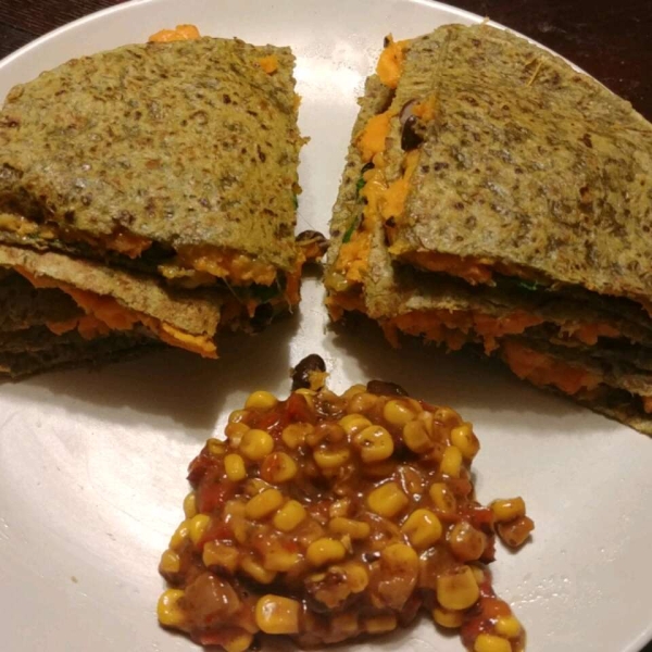 Black Bean and Sweet Potato Quesadillas