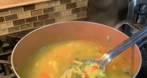 Chicken Soup with Orzo and Turmeric