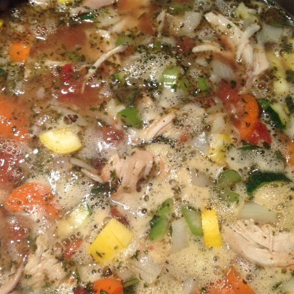 Grandpa's Garden Chicken Soup