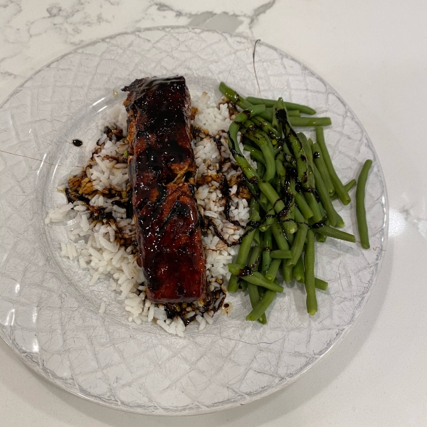 Salmon with Brown Sugar and Bourbon Glaze