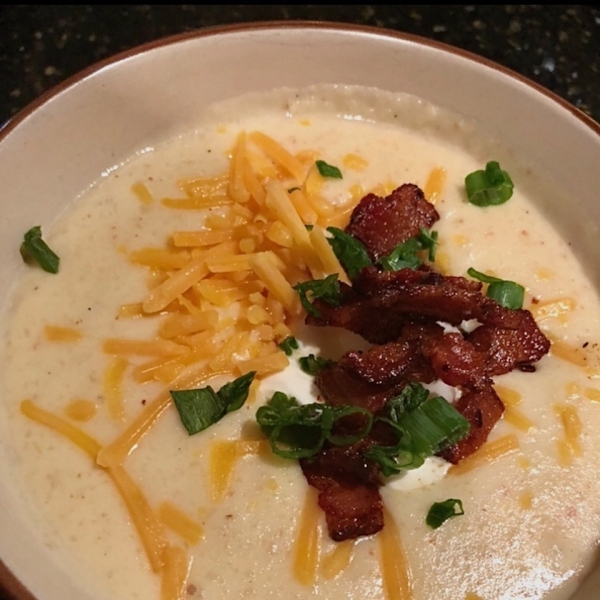 Slow Cooker Loaded Potato Soup