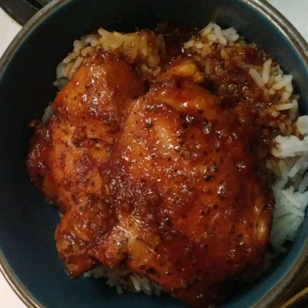 Honey-Garlic Slow Cooker Chicken Thighs