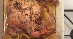 Lemon Leek Roasted Cornish Hens